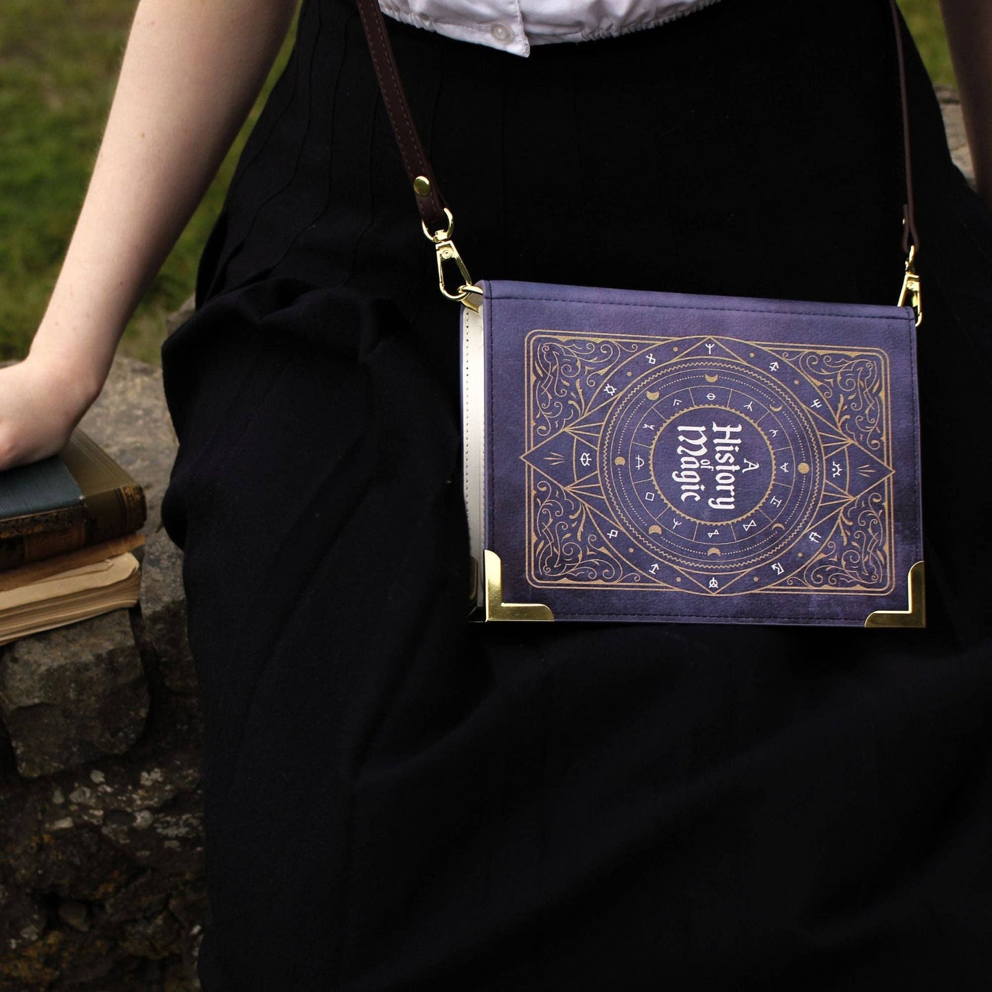 A History of Magic Book Handbag Crossbody Purse