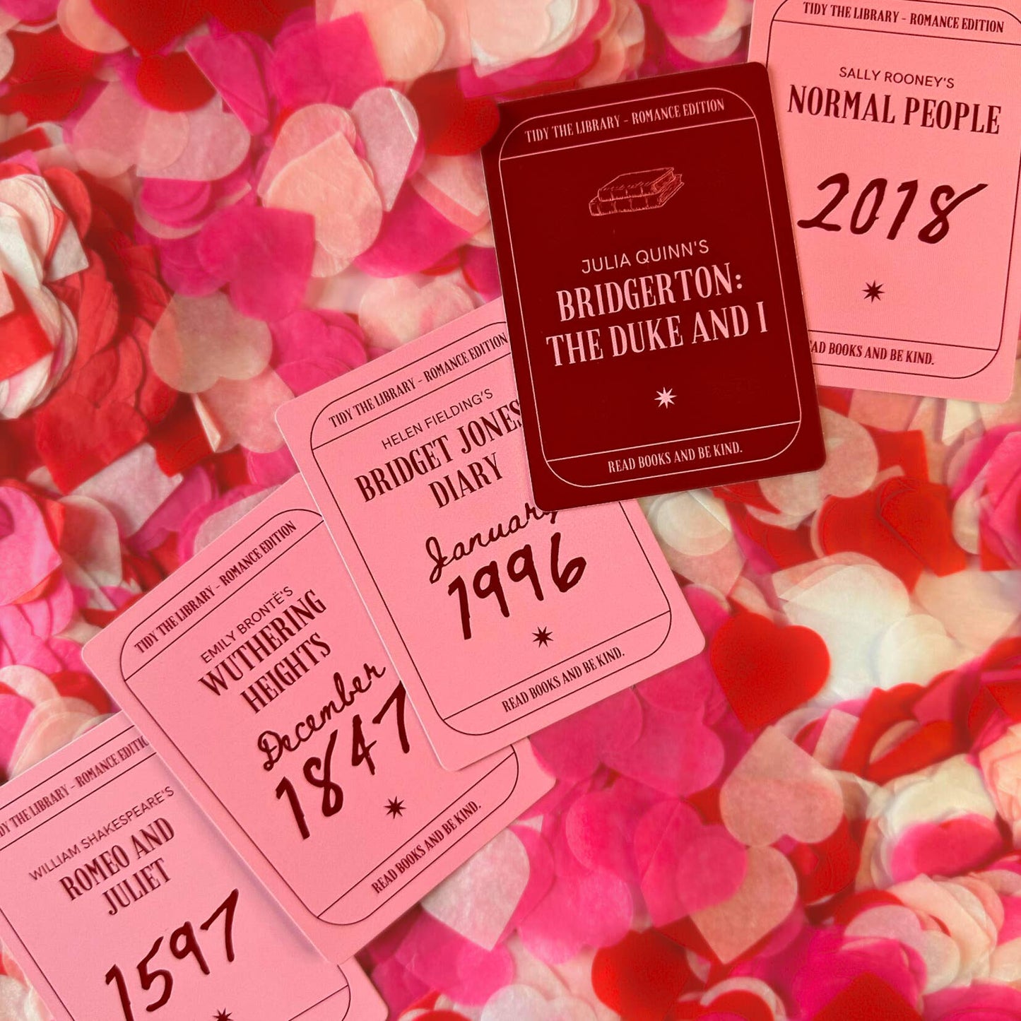 TIDY THE LIBRARY: The Romance Edition - Bookish Card Game