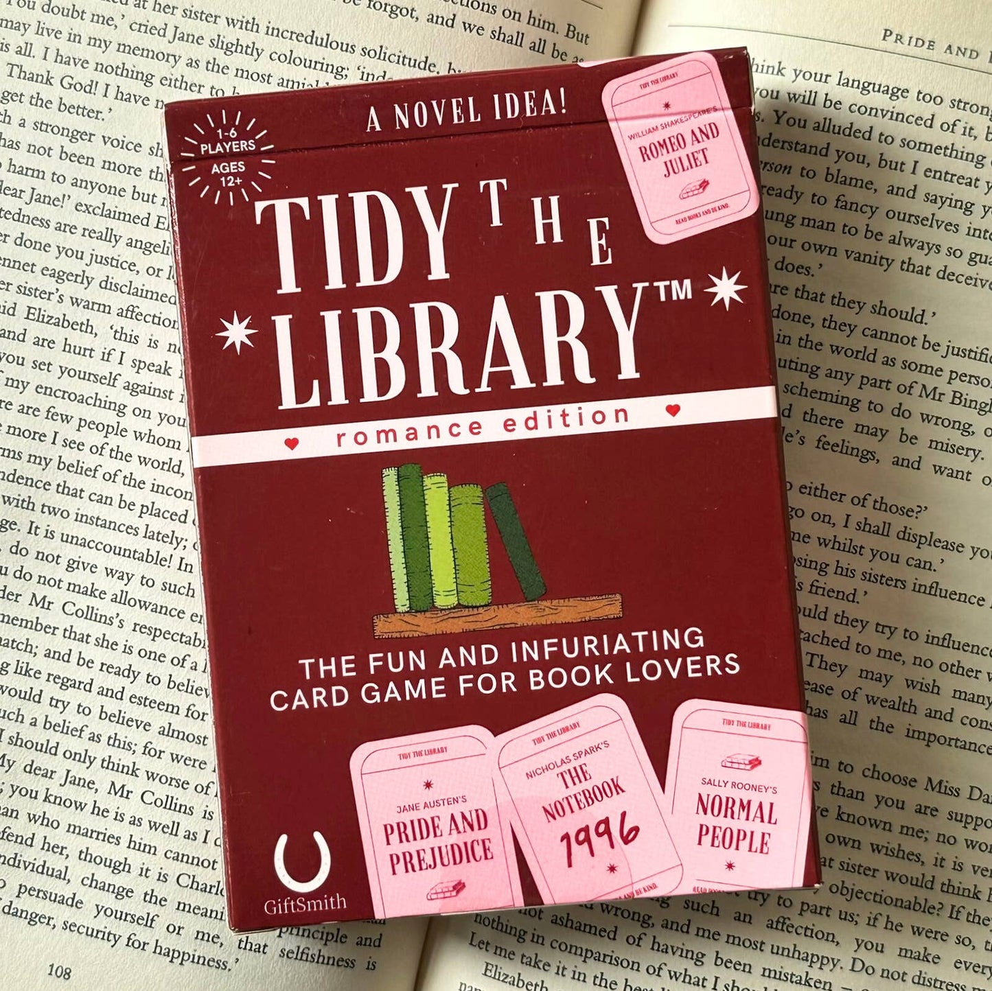 TIDY THE LIBRARY: The Romance Edition - Bookish Card Game