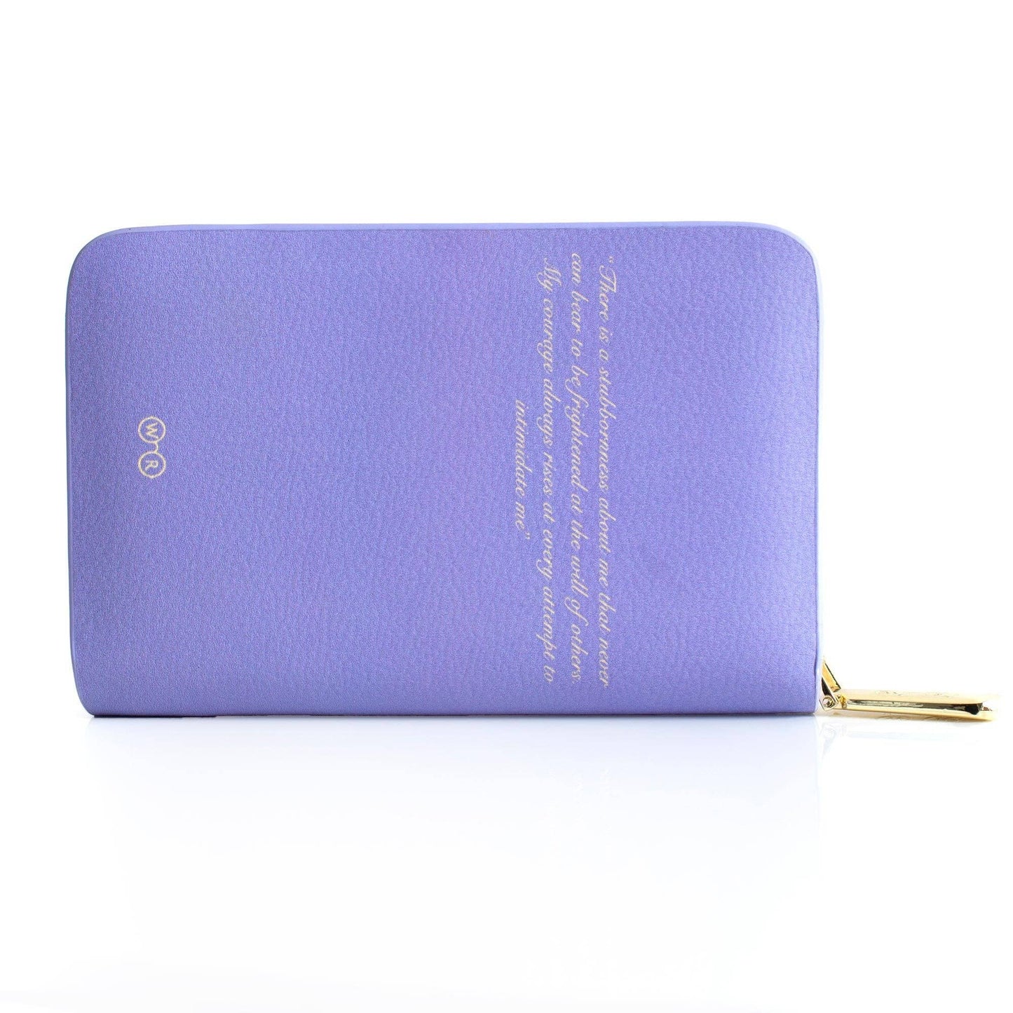 Pride and Prejudice Purple Jane Austen Zip Around Purse
