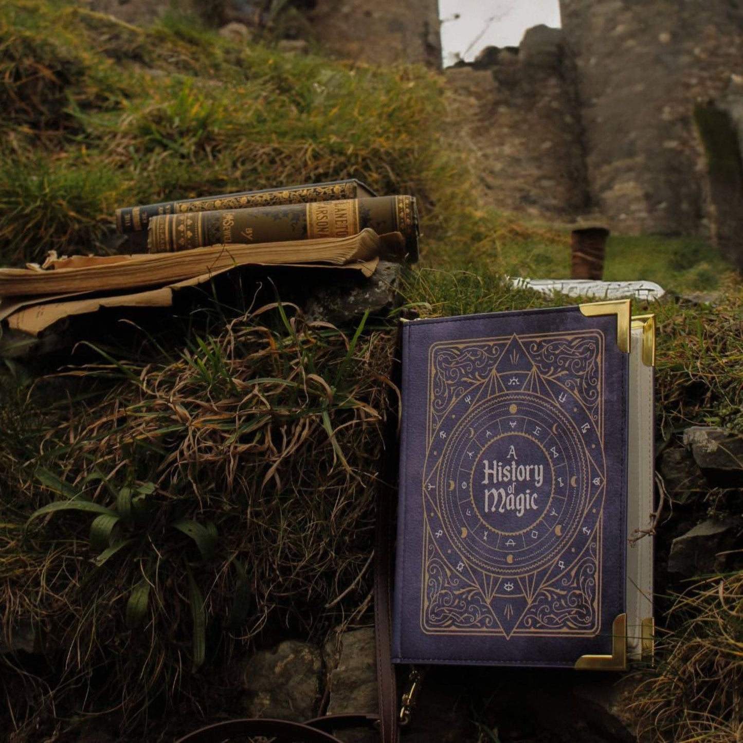 A History of Magic Book Handbag Crossbody Purse