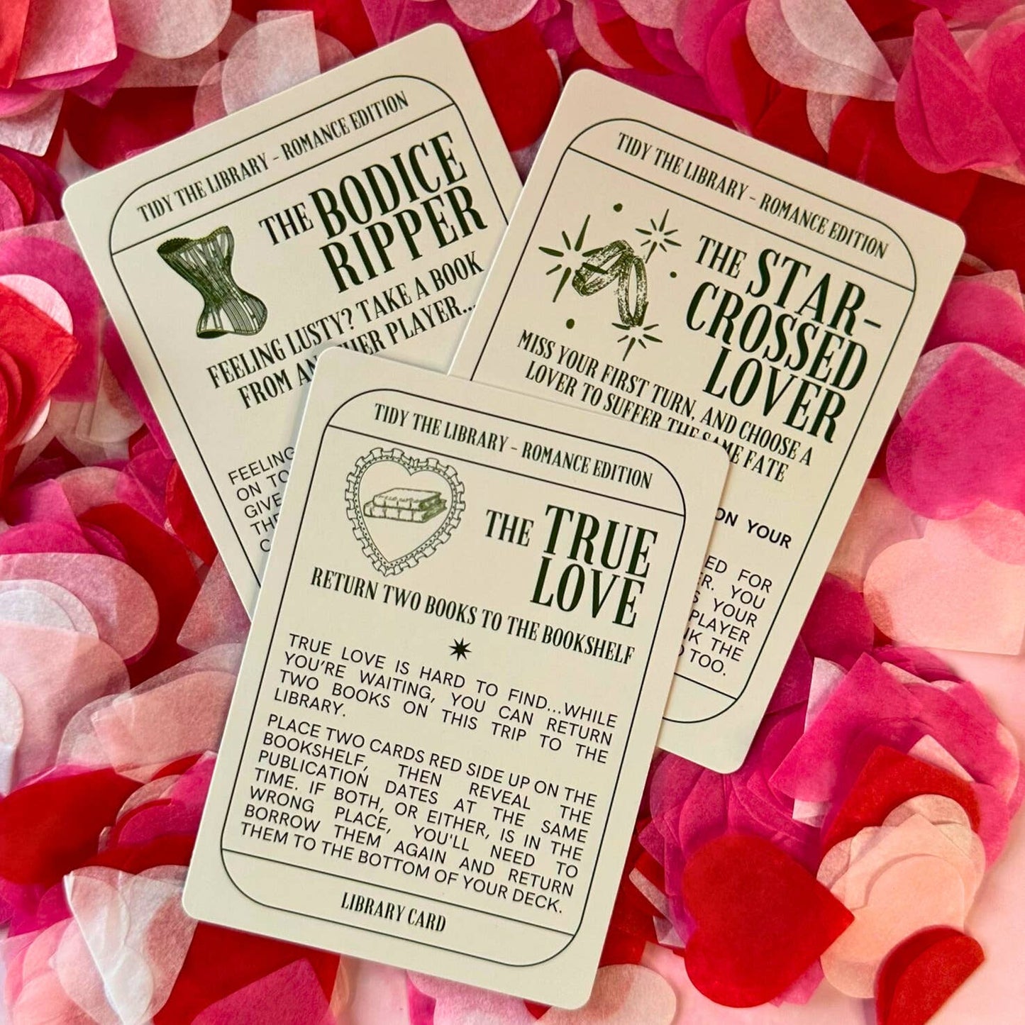 TIDY THE LIBRARY: The Romance Edition - Bookish Card Game