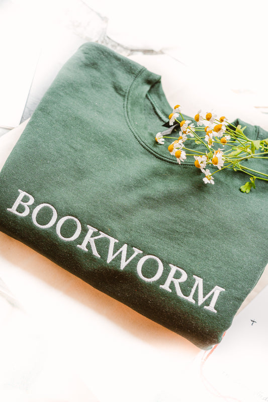 Bookworm Embroidered Sweatshirt