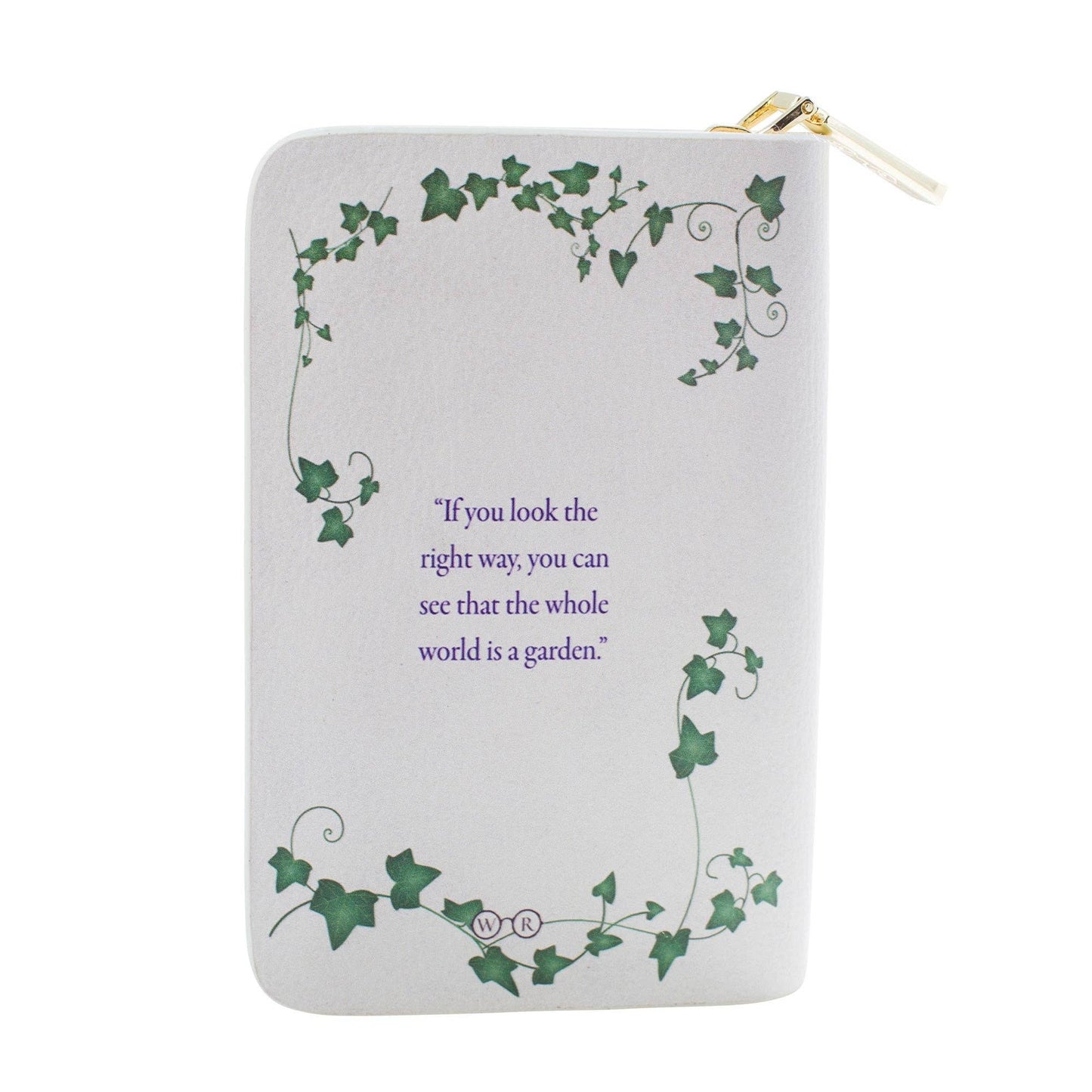 Secret Garden Book Zip Around Vegan Purse