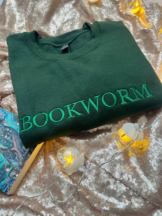 Bookworm Embroidered Sweatshirt
